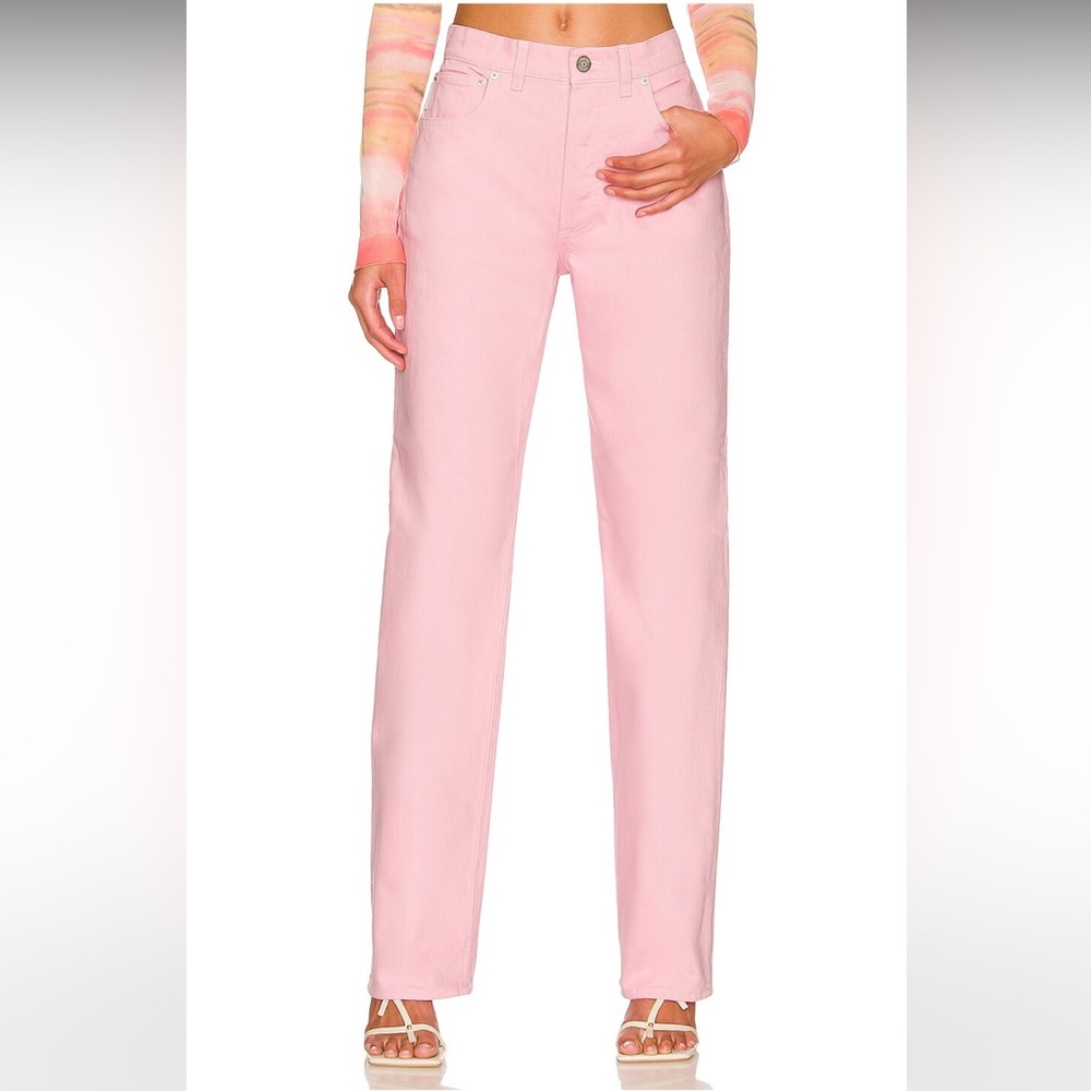 Boyish brand The Ziggy High Rise Rigid Relaxed Pants in Tickled Pink